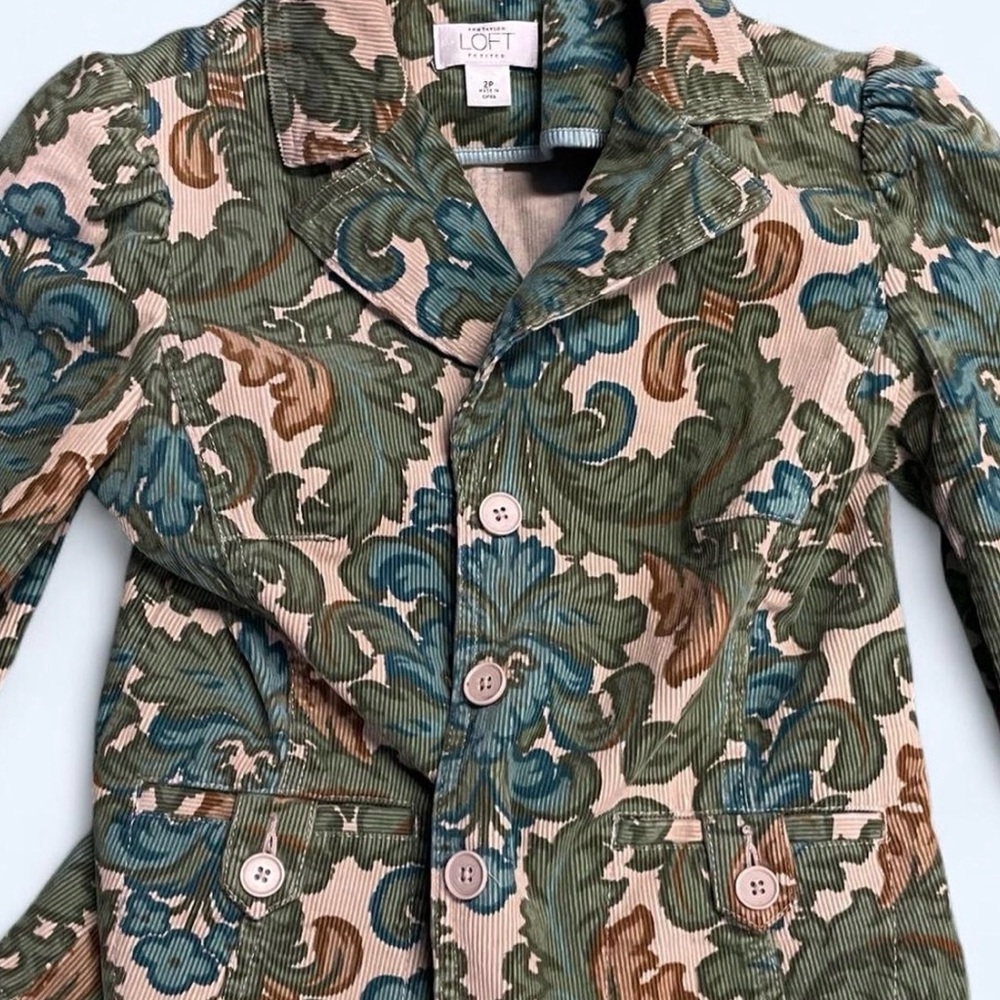 Floral Patterned Green Jacket - image 8